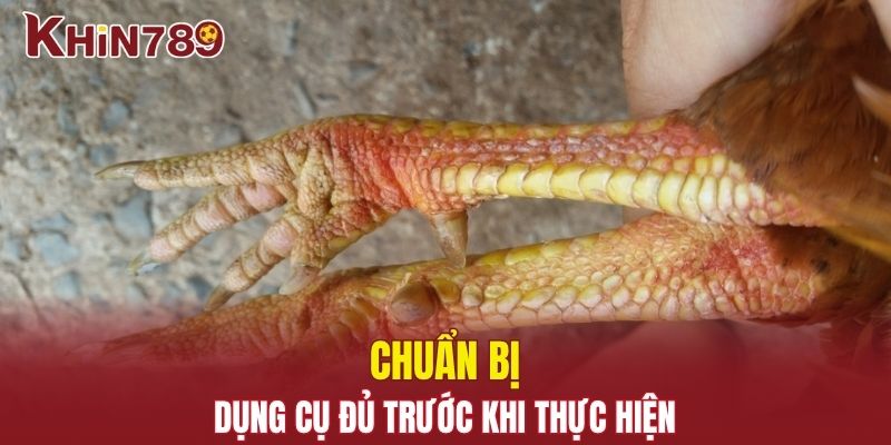 Chuẩn bị dụng cụ phù hợp